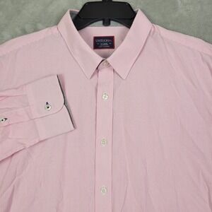 Untuckit Shirt Mens XL Pink Stripe Cotton Button Down Long Sleeve Casual